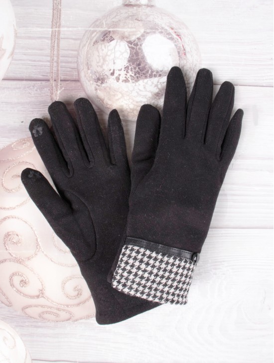 Stitched Touch Screen Glove W/ Belt,