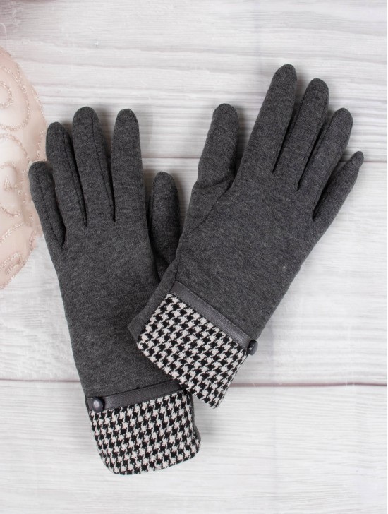 Stitched Touch Screen Glove W/ Belt,