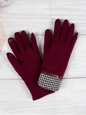 Stitched Touch Screen Glove W/ Belt,