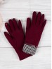 Stitched Touch Screen Glove W/ Belt,