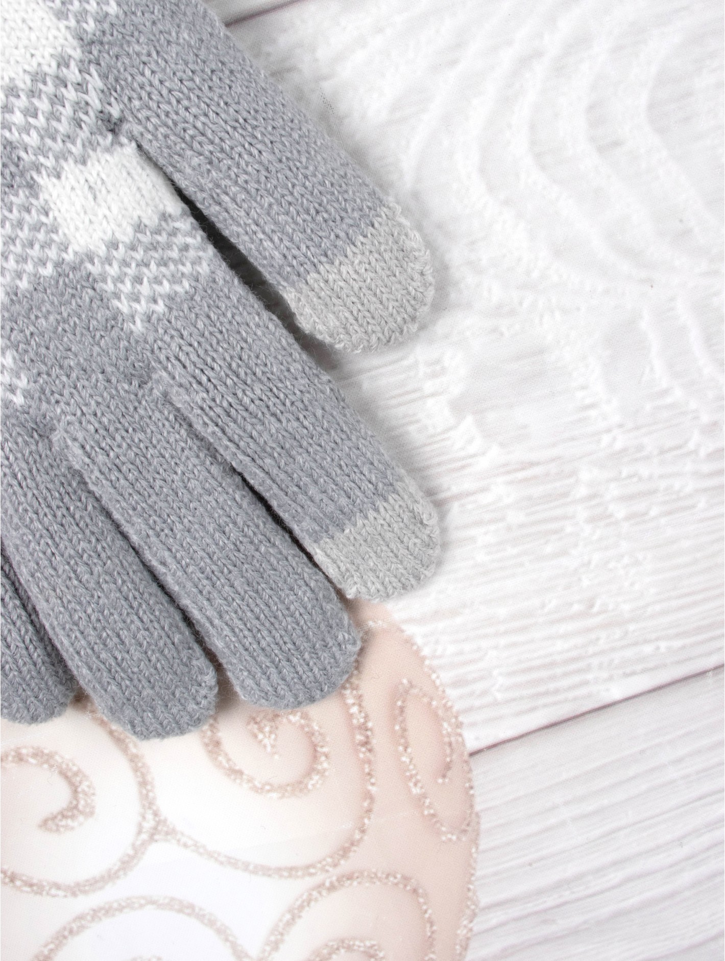 Plaid Fashion Knitted Gloves