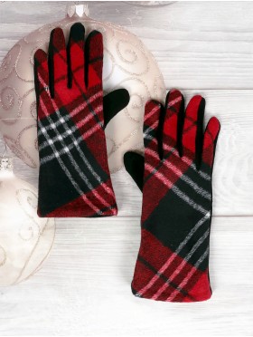 Abstract Print Touch Screen Gloves 
