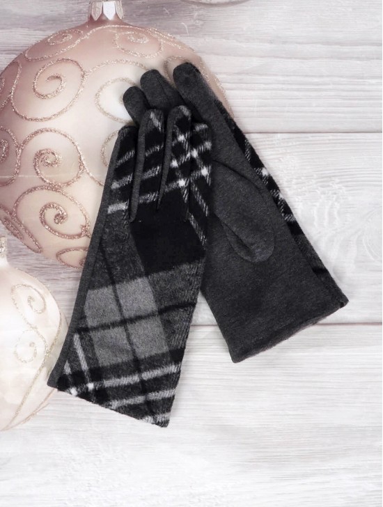 Abstract Print Touch Screen Gloves 