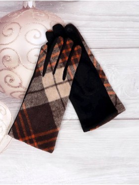 Abstract Print Touch Screen Gloves 