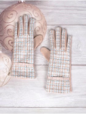 Abstract Print Touch Screen Gloves 