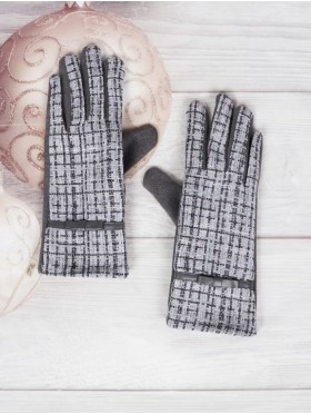 Abstract Print Touch Screen Gloves 