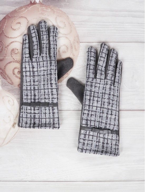 Abstract Print Touch Screen Gloves 
