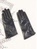 Women's PU Touch Screen Gloves w/ Texture and Ribbon Design