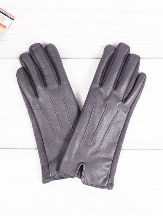 PU Touch Screen Gloves w/ Triple Lines