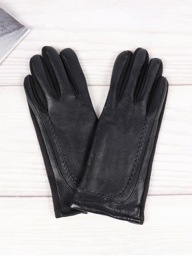 PU Touch Screen Gloves w/ Pattern Design