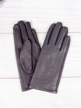 PU Touch Screen Gloves w/ Pattern Design