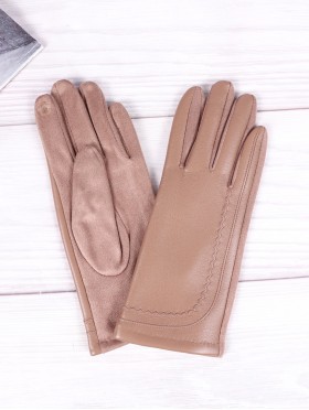 PU Touch Screen Gloves w/ Pattern Design