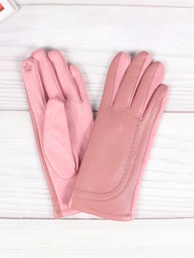 PU Touch Screen Gloves w/ Pattern Design