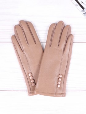 PU Touch Screen Gloves w/ Stitched Button