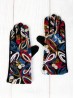 Color Pattern Stitch Touch Screen Gloves 