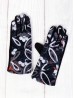 Color Pattern Stitch Touch Screen Gloves 