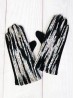 Color Pattern Stitch Touch Screen Gloves 