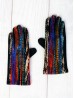 Color Pattern Stitch Touch Screen Gloves 