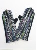 Color Pattern Stitch Touch Screen Gloves 