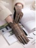 Plaid Touch Screen Glove 