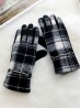 Plaid Touch Screen Glove W/ Link 