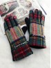 Plaid Touch Screen Glove W/ Link 