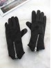 Fashion Touch Screen Gloves with Zipper