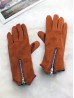 Fashion Touch Screen Gloves with Zipper
