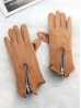 Fashion Touch Screen Gloves with Zipper