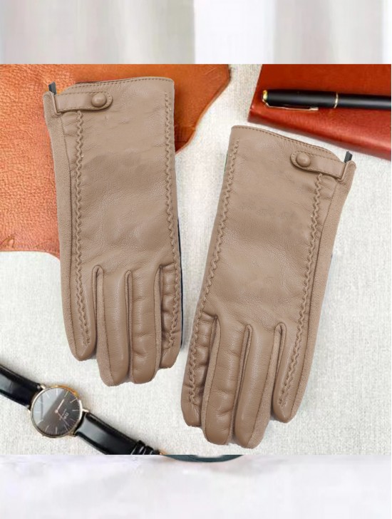 PU Touch Screen Gloves w/ Buckle