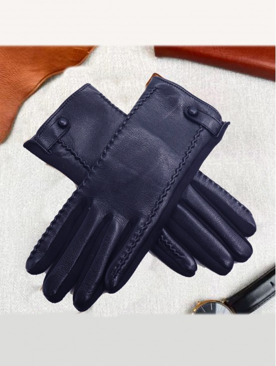 PU Touch Screen Gloves w/ Buckle
