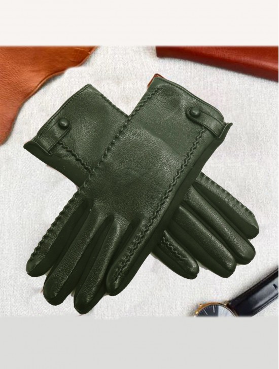 PU Touch Screen Gloves w/ Buckle