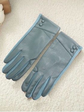 PU Touch Screen Gloves w/ Buttons
