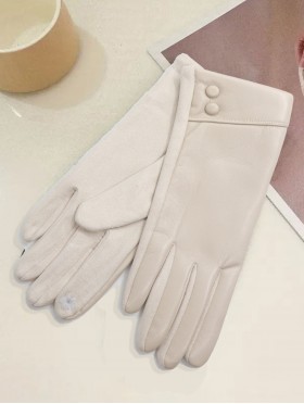 PU Touch Screen Gloves w/ Buttons