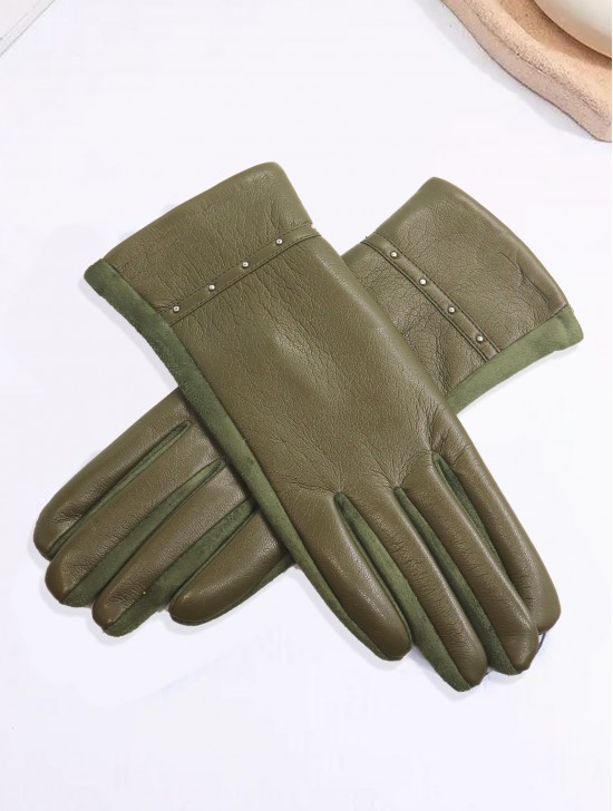 PU Touch Screen Gloves w/ Studs