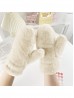 Unisex Faux Fur Mittens