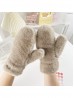 Unisex Faux Fur Mittens
