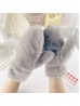 Unisex Faux Fur Mittens