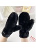 Unisex Faux Fur Mittens