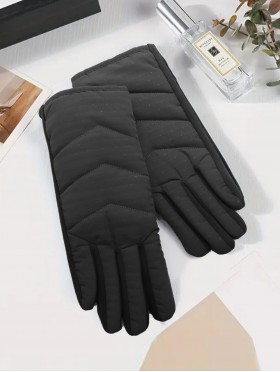 Waterproof Quilted Design Touch Screen Gloves