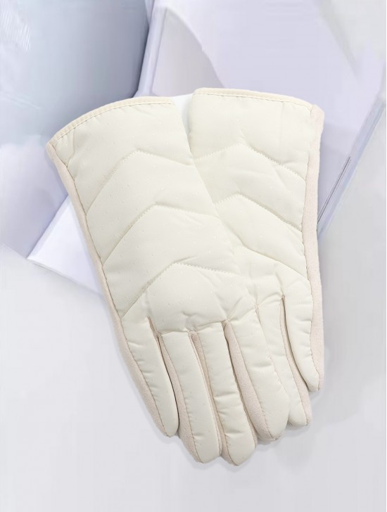 Waterproof Quilted Design Touch Screen Gloves