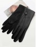 PU Touch Screen Gloves W/ Button Detailing