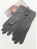 PU Touch Screen Gloves W/ Button Detailing