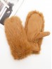 Unisex Faux Fur Mittens