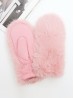 Unisex Faux Fur Mittens