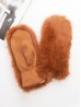 Unisex Faux Fur Mittens