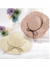 Foldable Summer Straw Hat W/ String Bow (Adjustable)