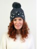 Leopard Pompom Beanie