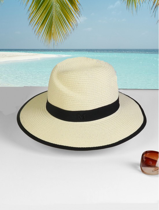 Summer Fedora Hat W/ Black Edge