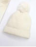 Knitted Lined Hat With Removable Pompom